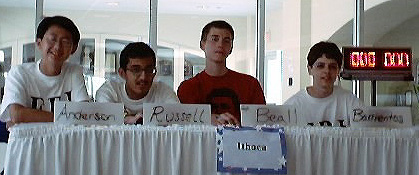 Ithaca High School quibowl players call themselves Anderson, Russell, Beall and Barrientos.