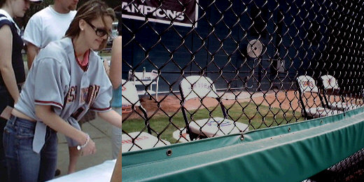 Mike O'Connor's girlfriend and bullpen.