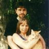 John Cooper, Gina Denn, and their cat Mango